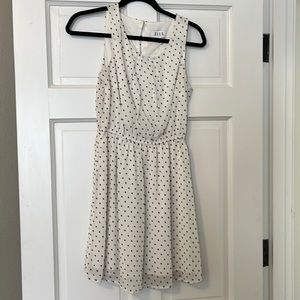 White polka dot dress